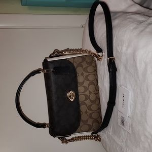 Coach signature colorblock Marlie top handle crossbody